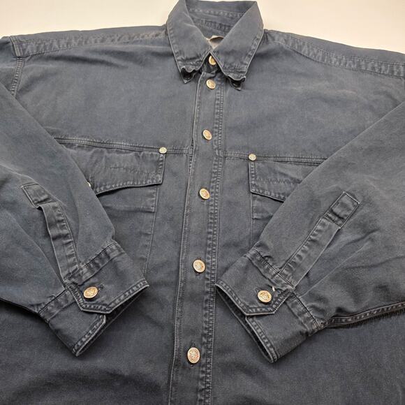 VTG Versace Jeans Couture Long Sleeve Button Shirt Medusa Men Medium 90s READ - Picture 8 of 11